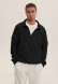 Grey melange color men's three-thread polo sweatshirt